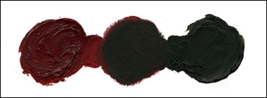 Permanent Alizarin Crimson Mixed with Ivory Black