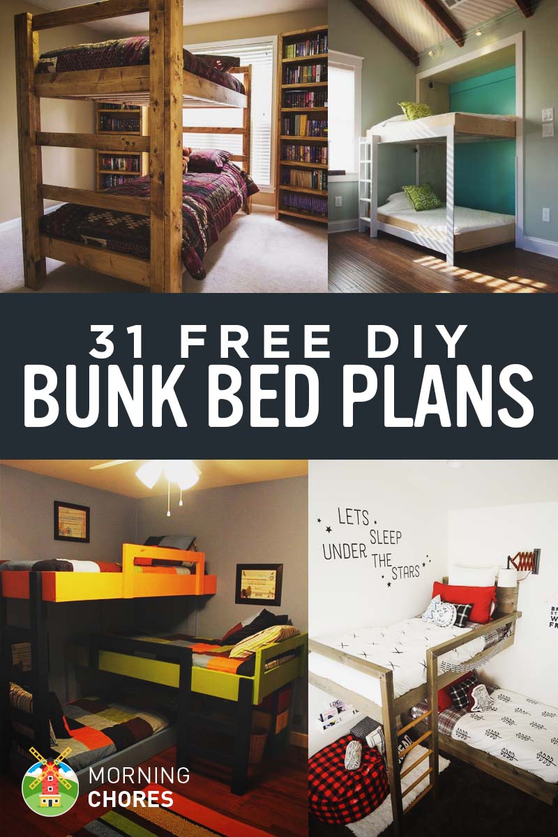 31 Free DIY Bunk Bed Plans for Kids and Adults
