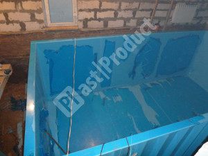 Пластиковый бассейн для дачи из полипропилена