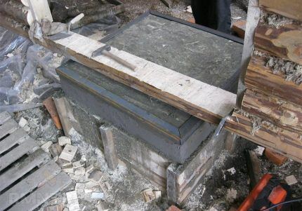 Монолитное бетонное основание под строительство печки