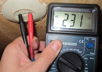 Измерение напряжения мультиметром