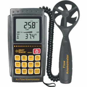 анемометр используется для измерения температуры и скорости движения воздуха