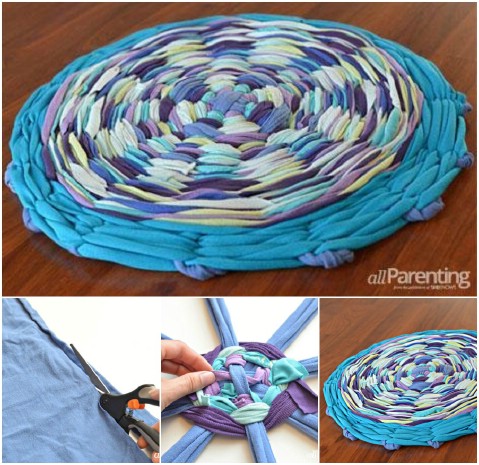 The Helping Hula Hoop - 30 Magnificent DIY Rugs to Brighten up Your Home