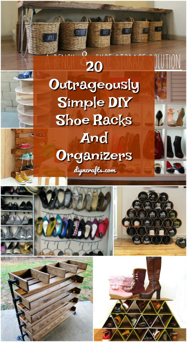 20 Outrageously Simple DIY Shoe Racks And Organizers You’ll Want To Make Today