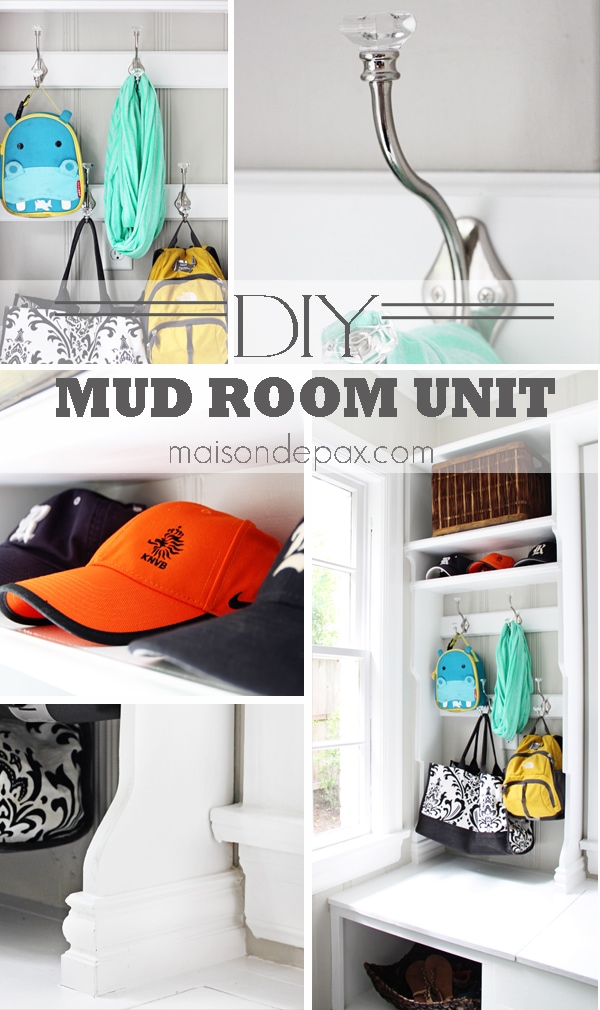 DIY mud room unit- Maison de Pax