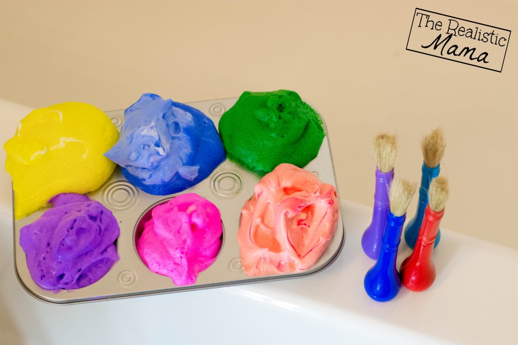 Muffin tin with bathtub paint